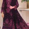 Marine Embroedered Pure Velvet Jan e Tamanna - Purple